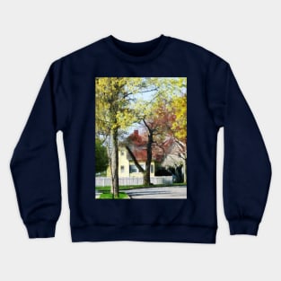 Spring - Spring Begins in the Suburbs Crewneck Sweatshirt